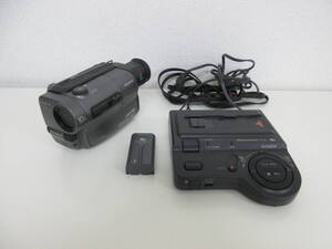 中古 ビデオカメラ SONY CCD-TR3 video Hi8 / Handycam Station AC-HS1 ※動作未確認 ／A