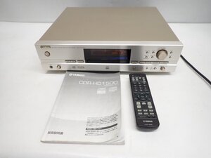 YAMAHA CDR-HD1500 ヤマハ HDD/CDレコーダー 160GB HDD内蔵 元箱/説明書/リモコン付 録音再生可 動作品 (1) ∩ 70E6A-5