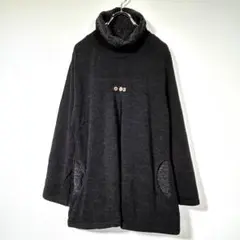 良品✨J.M.J.K✨首元暖か長袖チュニック  L L 長め丈  濃いグレー