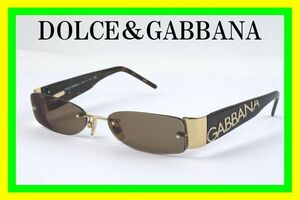 ★1円スタート売り切り★DOLCE＆GABBANA/ドルチェ＆ガッバーナ★サングラス★金/ピンクゴールド×ブラウン/べっ甲調★ITALY★Aランク★