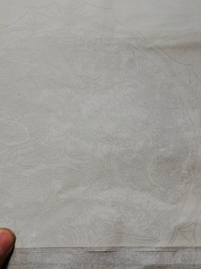 白地グレー紋型打　画仙紙　138cm×35cm　２０枚　和紙28
