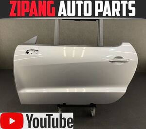 PU016 T7 プジョー RCZ アスファルト 左フロント ドア ◆EZAC マーキュリーグレーM ▲薄いエクボ有り 【動画有り】◎