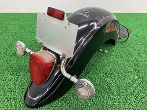 ドラッグスター400クラシック リアフェンダー 黒 ヤマハ 純正 中古 バイク 部品 VH01J ウインカー テールランプ コケキズ無し 品薄 希少品