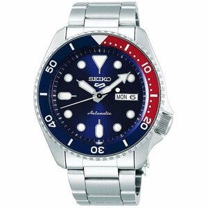 セイコー 5 SEIKO ファイブ スポーツ 自動巻(手巻き付き) 腕時計 SRPD53K1 ブルーxレッド (国内SBSA003同型)