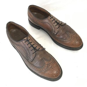 70s☆KNAPP☆USAS Z41.1 -1967/50 R1972☆スチールトゥ/ワークシューズ/ウイングチップ【9.5C/26.5/茶/BROWN】Vintage/shoes◎CD-135