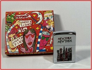 106【ZIPPO★ジッポー】【ジェームス・リジィ James Rizzi New York New York　限定】コレクション品 着火未確認　当時もの