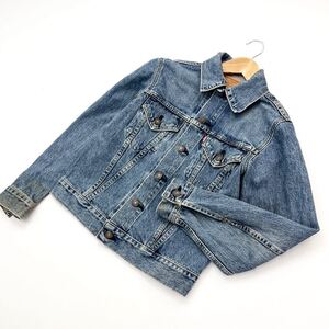 リーバイス ☆ LEVIS 71557-02 ビッグE 復刻 3rd デニムジャケット インディゴ W34 自然な風合い◎ アメカジ ストリート 古着MIX■BJ137