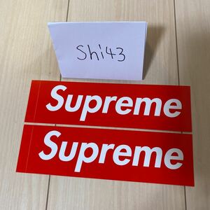 1円スタート 2枚セット Supreme シュプリーム Box Logo ステッカー ボックスロゴ ボックスロゴステッカー ノベルティ sticker 赤 red 