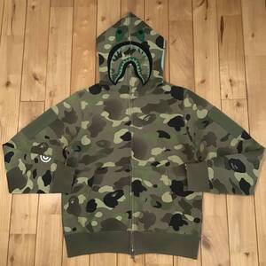 グラデーションカモ シャーク パーカー Sサイズ shark full zip hoodie a bathing ape bape camo エイプ ベイプ アベイシングエイプ o632