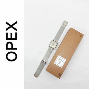 OPEX オペックス 腕時計 スクエア シンプル 3ATM 2針 シルバー