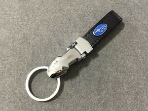 スバル SUBARU★キーホルダー オシャレ 高級感 キーリング 高機能 レザー メンズ レディース兼用 ロゴマーク 車用 アクセサリーひょうの頭