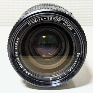 MAMIYA マミヤ 645 中判フィルムカメラ用レンズ MAMIYA-SEKOR ZOOM C 55-110mm 1:4.5 N カメラ用レンズ