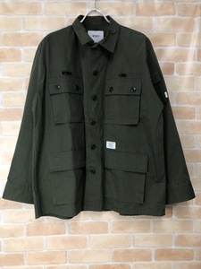 WTAPS ダブルタップス JUNGLE LS SHIRT 181GWDT-SHM01 カーキ 03 111413760■