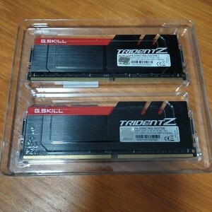 G.SKILL F4-3200C16Q-32GTZB TridentZ 288pin DDR4-3200 CL16-18-18 16GB(8GBx2枚組)SET 1.35Volt XMP2.0 PC4-25600 