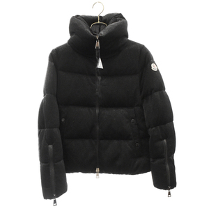 MONCLER モンクレール BANDAMA GIUBBOTTO E20934684885 C0292 ラメデザイン ジップアップダウンジャケット ブラック レディース