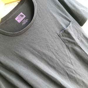 U.S Used Clothing THE NORTH FACE Pocket Design T-Shirt アメリカ古着 ノースフェイス 胸ポケット 半袖 Tシャツ S size ブラック