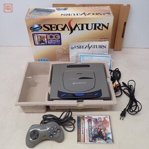 動作品 SS セガサターン 本体 HST-0001/3200 100万台! キャンペーンボックス セガ SEGA 箱説/バーチャファイターリミックスゲームCD付【20