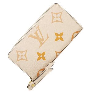 （未使用　展示品）ルイ ヴィトン LOUIS VUITTON バイ ザ プール ジッピーウォレット 長財布 モノグラムアンプラント クリーム M80402