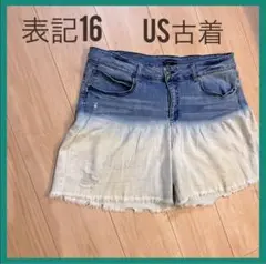 ダメージジーンズ 半ズボン US古着 ヴィンテージ 16