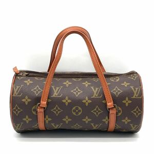 1円 極美品 LOUIS VUITTON ルイヴィトン モノグラム パピヨン26 ハンドバッグ 筒形 M51386