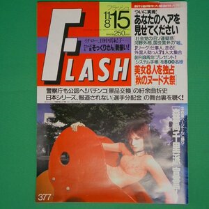 FLASH フラッシュ 1994年11月8・15日 森高千里８P 吉野公佳 キャンギャル水着 北村裕子 水谷リカ 真弓倫子 雨宮塔子 宮沢りえ