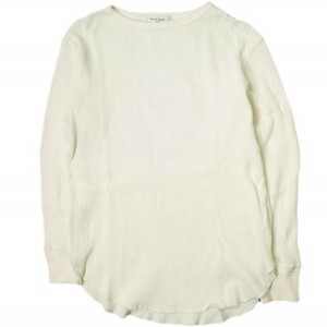 Demi-Luxe BEAMS デミルクス ビームス 日本製 サーマルカットソー 68-14-0200-444 ONE SIZE IVORY 長袖 ワッフル Tシャツ トップス g15526