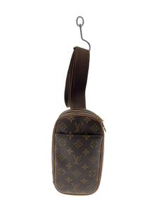 LOUIS VUITTON◆ポシェット・ガンジュ_モノグラム・キャンバス_BRW/レザー/BRW/総柄//