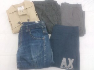 ◇ 《 Armani Exchange/ZARA まとめ売り5点セット サイズ混合 トレンチコート パンツ レディース メンズ 》 P