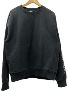 STUSSY◆スウェット/L/コットン/BLK