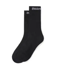 thisisneverthat ソックス黒　SP-Logo Socks