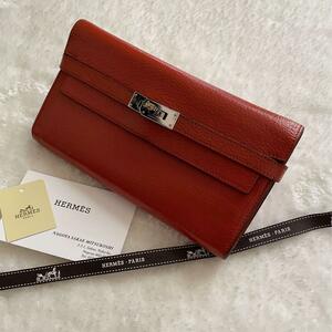 【限定価格】345 HERMES エルメス ケリーウォレット ロング 長財布