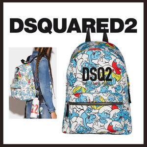 ○★新品 未使用 DSQUARED2 スマーフコラボ 総柄バックパック（ディースクエアード）○●