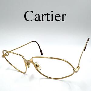 Cartier カルティエ メガネフレーム フレーム単体 ゴールド フルリム