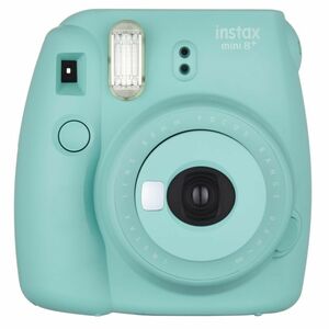 FUJIFILM インスタントカメラ チェキ instax mini8プラス 接写レンズ・純正ハンドストラップ付き ミント INS MINI