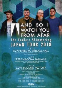 即決 2枚 100円 AND SO I WATCH YOU FROM AFAR The Endless Shimmering Japan Tour 2018