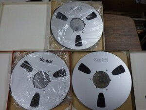 ￥1,000～Start！！！★Reel-to-reel-tape 3-SET 10号（中古オープンリールテープ・まとめて3本セット）｜SCOTCH｜METALメタル｜10-1/2in