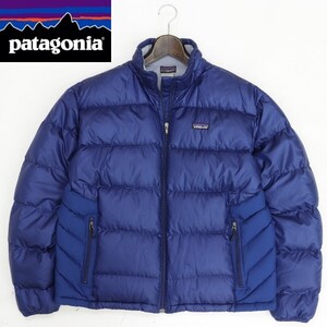 ◆patagonia パタゴニア ジップ ダウン ジャケット 紺 ネイビー L