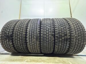 ☆1428【195/70R17.5 112/110L LT】 激安　2022製 BRIDGESTONE BLIZZAK W969 冬×6 約7mm〜8mm