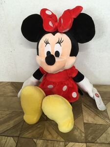 N ぬいぐるみ】Disney ディズニー ミニーマウス ぬいぐるみ Mサイズ 全長約45ｃｍ ディズニーストア プレゼント コレクション 美品 現状