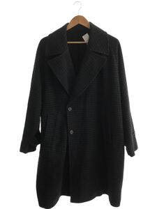 marka◆RENCH COAT - falklandwool tweed/チェスターコート/1/ウール/NVY/チェック//