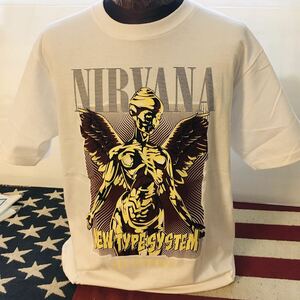 90年代バンド　ニルヴァーナ　Nirvana IN UTERO L バンドTシャツ　ロックTシャツ