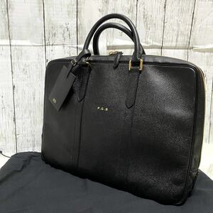 PORTER ブリーフケース 【限定品】ポーター 80周年記念 オールレザー ゴールド ビジネスバッグ 書類 A4 チャーム パソコン ファスナー