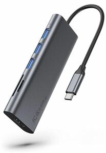USB C ハブ 7in1 USB Type C ハブ 4K HDMI出力 PD充電対応 USB3.0 ハブ SD/Micro SD カードリーダー マイクロ タイプC HDMI 変換 アダプタ