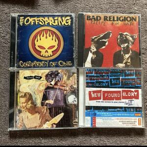 merodic punk rock 4枚セット/THE OFFSPRING(CONSPIRACY OF ONE)/GREEN DAY(Insomniac)/NEW FOUND GLORY/BAD RELIGION(recipe for hate)