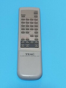 04島186　除菌・清掃済　TEAC　CDレコーダー用リモコン RC-818 赤外線発光確認済