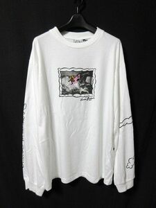 23AW 新作 未使用 CARNE BOLLENTE カルネボレンテ Three Asses ロンT 長袖Tシャツ 白 L