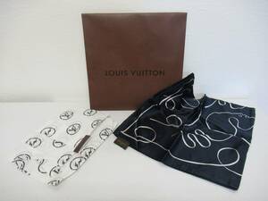 伊勢丹新宿限定 louis vuitton fragment バンダナ リボンフェイセズ (シルク) ネイビー /ルイヴィトン・フラグメント　/藤原ヒロシ