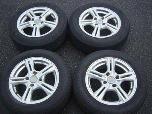 ◎H462 175/65R14 EG02 EG01 weds LENIOS アルミホイール 14×5.5J+40 100 レオニス アクア ヴィッツ フィット デミオ キューブ ★富山市