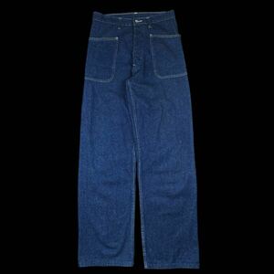 Post Overalls USN Denim Dangaree Trousers made in USA ポストオーバーオールズ US.Navy デニムトラウザー 巻きデニムパンツ archive