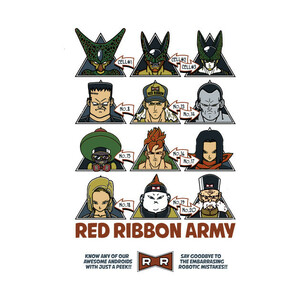 【Tシャツ】　『RED RIBBON ARMY』　ドラゴンボール　レッドリボン軍　
